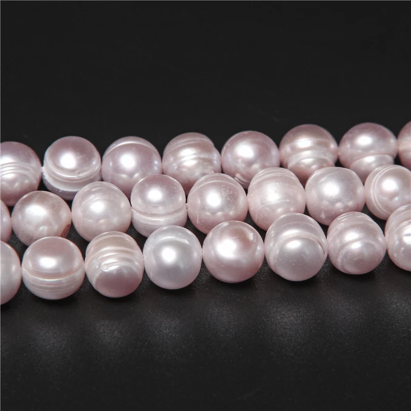 100% Natural Pearl Beads Purple Broque Freshwater Pearls Oval Pink Round Potato For Jewelry Making DIY Craft 14'' | Украшения и