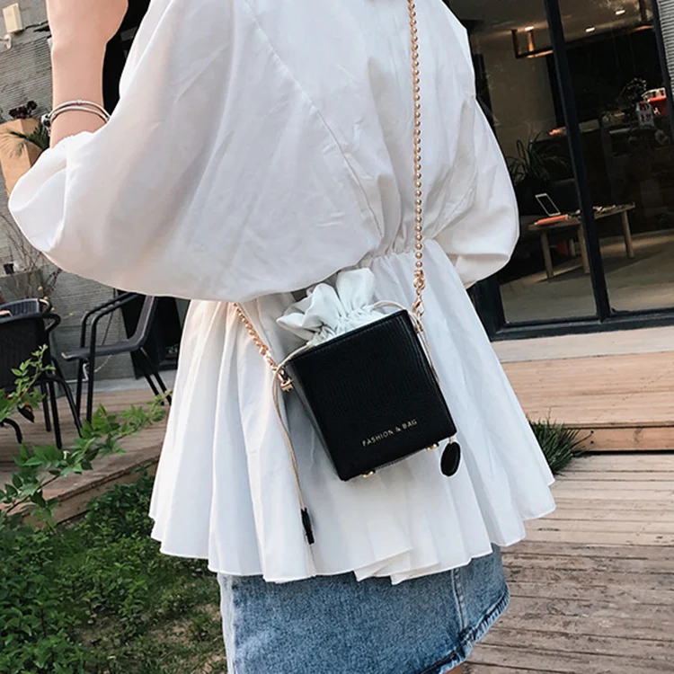 Повседневная женская простая многофункциональная маленькая сумка-мешок