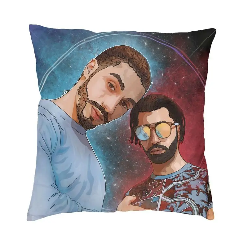 

PNL QLF Rapper Singer Pillow Case Home Decor French Rap Band Cushions Cover Throw Pillowcase For Sofa Double-sided Printing