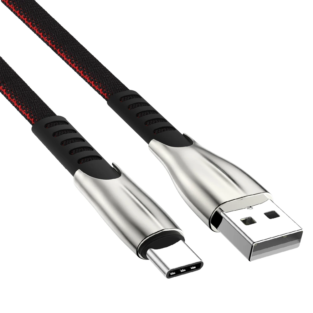 Кабель usb type C для Xiaomi mi 9 Red mi K20 Pro 5A кабель для быстрой зарядки type-c для samsung S8 S9 S10 Plus зарядный шнур для мобильного телефона - Цвет: Черный