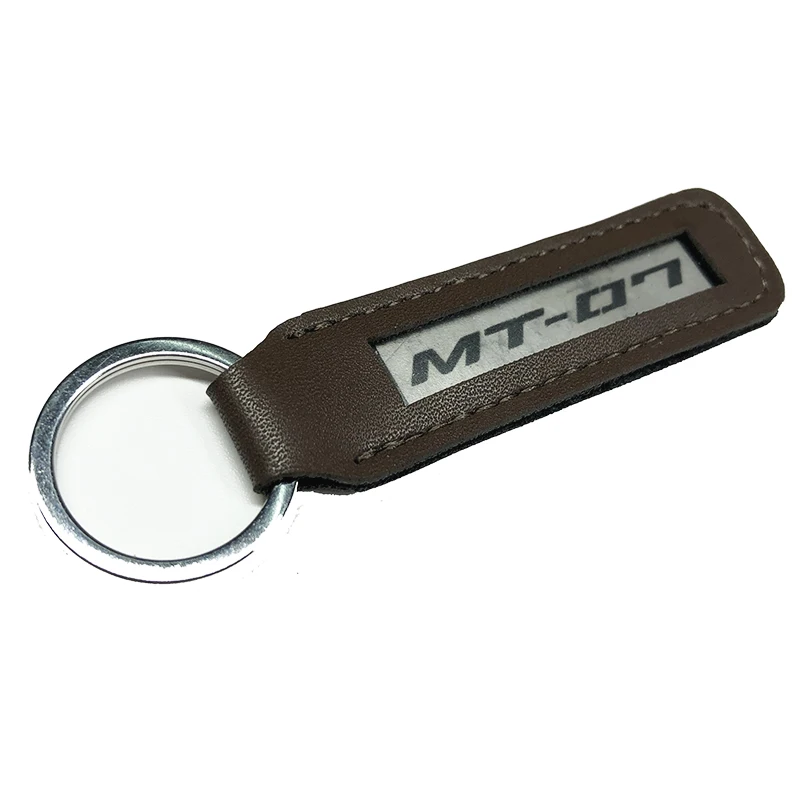 Металлический кожаный мотоциклетный брелок для ключей MT07 подходит Yamaha MT 07 FZ FZ07