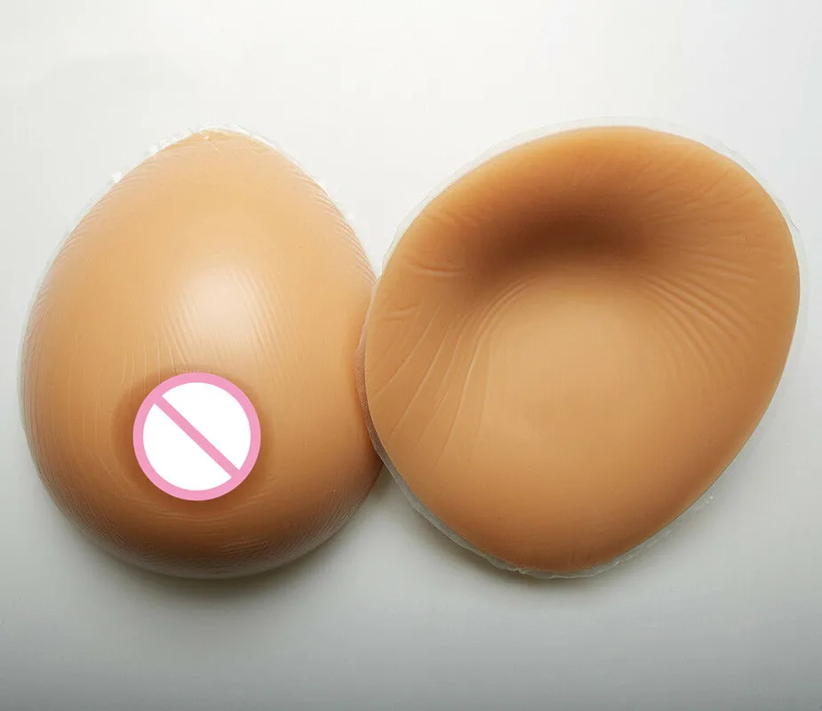 2000g/pair FF Cup Silicone Breast Forms Crossdresser Artificial Breast Invisible Strapless Push Up Silicone Bra Full Cup