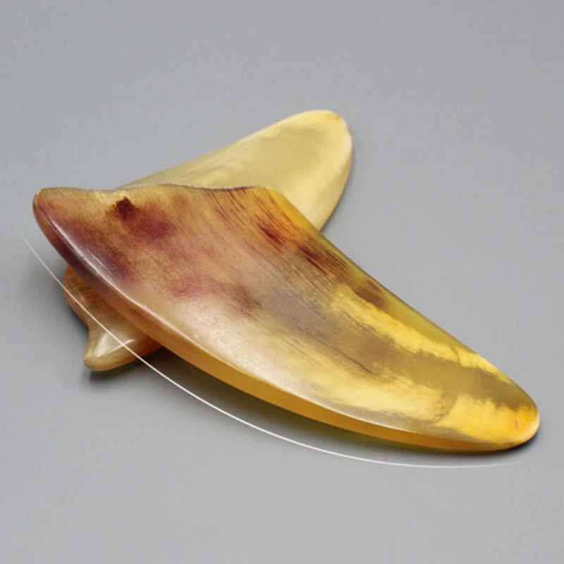 Natural Ox Horn Guasha Scraper Facial SPA Massager Back Scraping Board Gua Sha Face Body Neck Massage Beauty Care Relaxing Tool