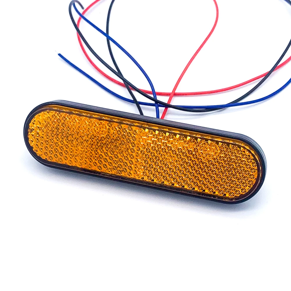 24 светодиодный Прямоугольник Отражатель мотоцикла задний тормоз указатель