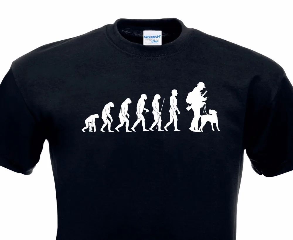 

O-Neck T Shirt Print Men Hot Evolution T-Shirt Hunter Shots Plot Retrieved Forest Shotcasual Cotton Tee Shirt