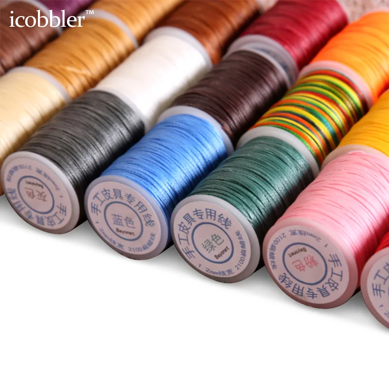 210D кожа швейная вощеная нить DIY Материал шнур ремесло 1 2 мм Диаметр струны хлопок
