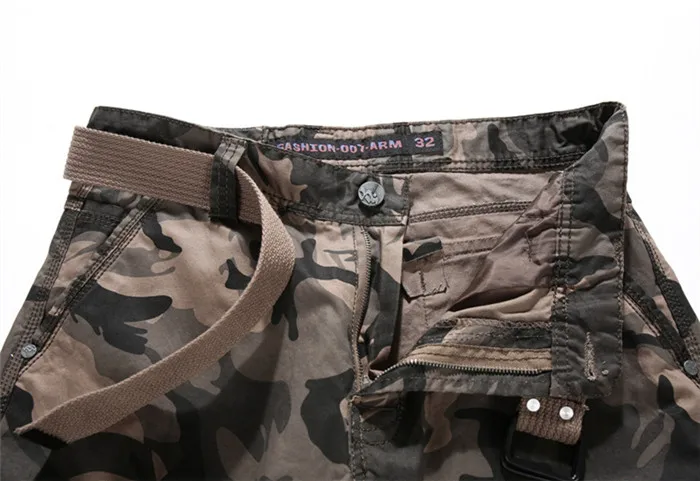 Камуфляжные камуфляжные карго шорты для мужчин 2020 Новые мужские повседневные