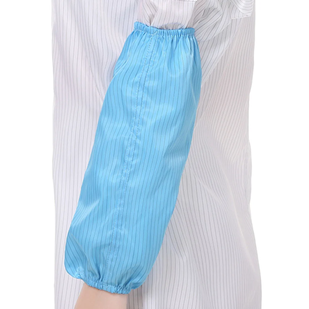 

3 Pairs Disposable Oversleeve Waterproof Arm Sleeves Dust-proof Covers Household Cuff Arm Guard Anti-static Arm Protector (Blue)