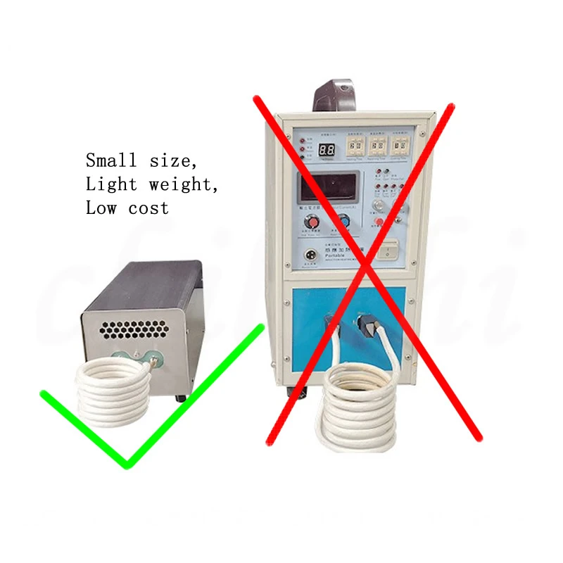 Высокочастотная цифровая индукционная нагревательная машина 2 4 кВт плавильная