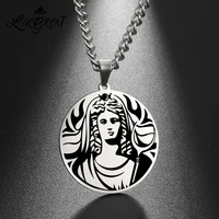 likgreat persephone pendant necklace queen of the underworld stainless steel talisman amulet necklaces men women charm jewelry