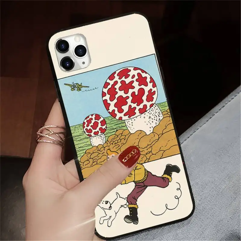 

Adventures Of Tintin cartoon movie Phone Case for iPhone 11 12 pro XS MAX 8 7 6 6S Plus X 5S SE 2020 XR