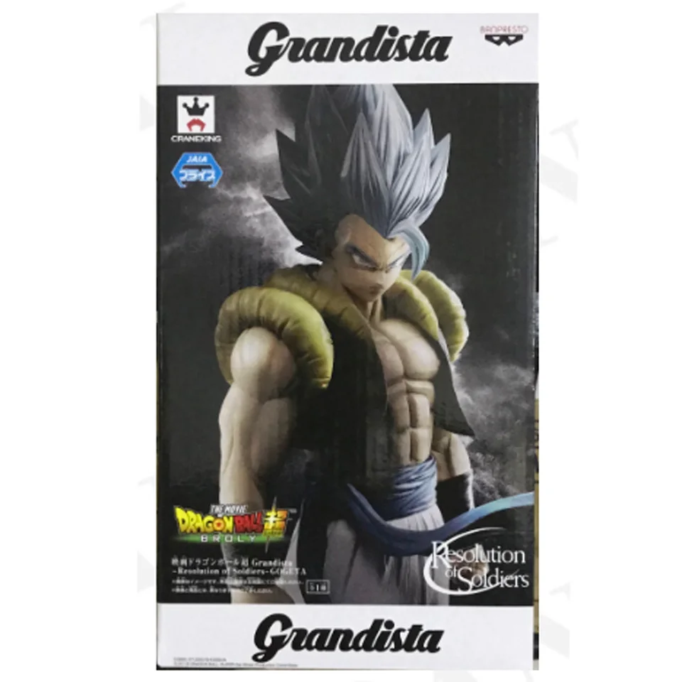 With Original Box Tronzo Banpresto фигурка Драконий жемчуг Super GROS Grandista ROS Gogeta фигурка ПВХ экшн-модель Gogeta SSJ Figural - Цвет: With Original Box