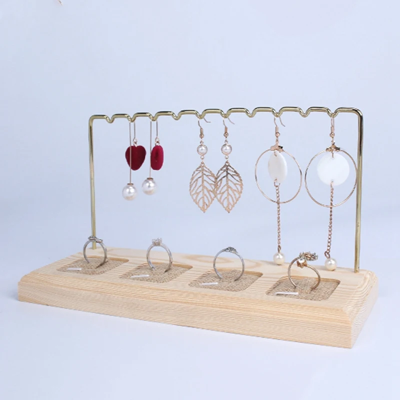 Подставка для дерева из белого металла и базовые ожерелья хранения браслеты