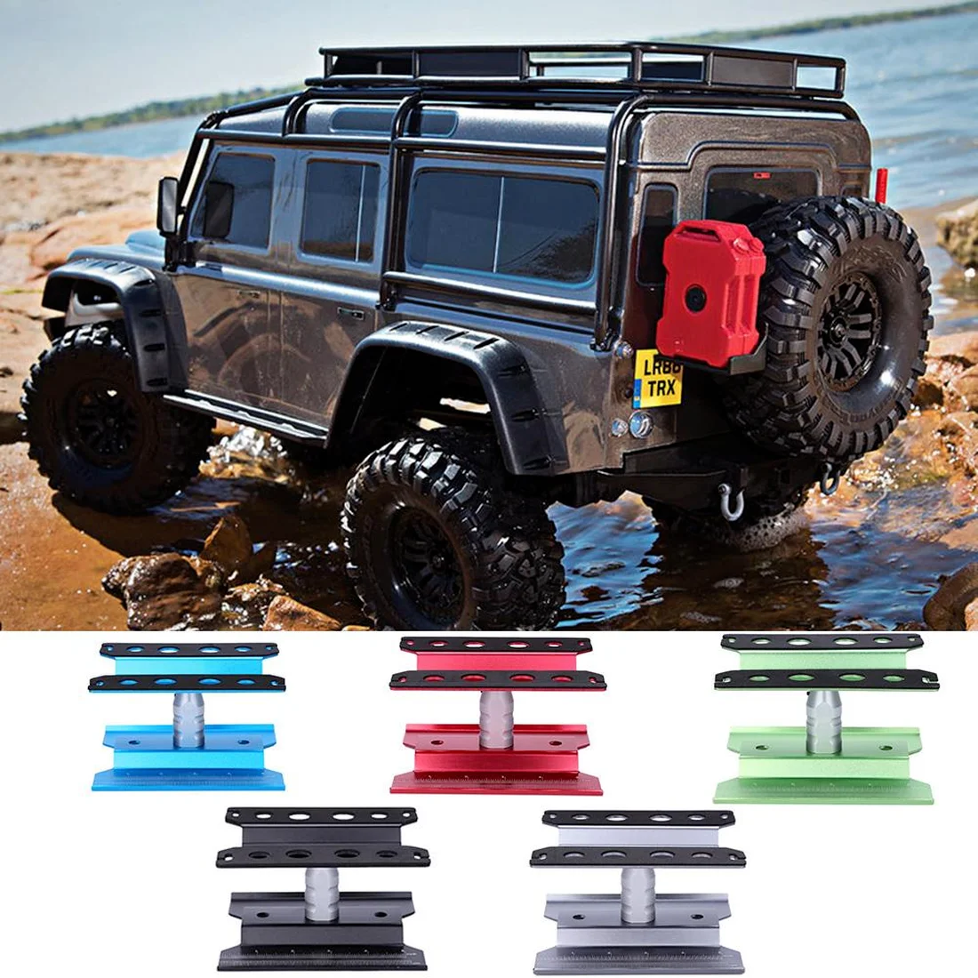 

Металлическая ремонтная станция, рабочая подставка для 1/10 1/8 RC Car Traxxas Монтажная платформа Axial SCX10 90046 D90 RC Crawler Tamiya HSP