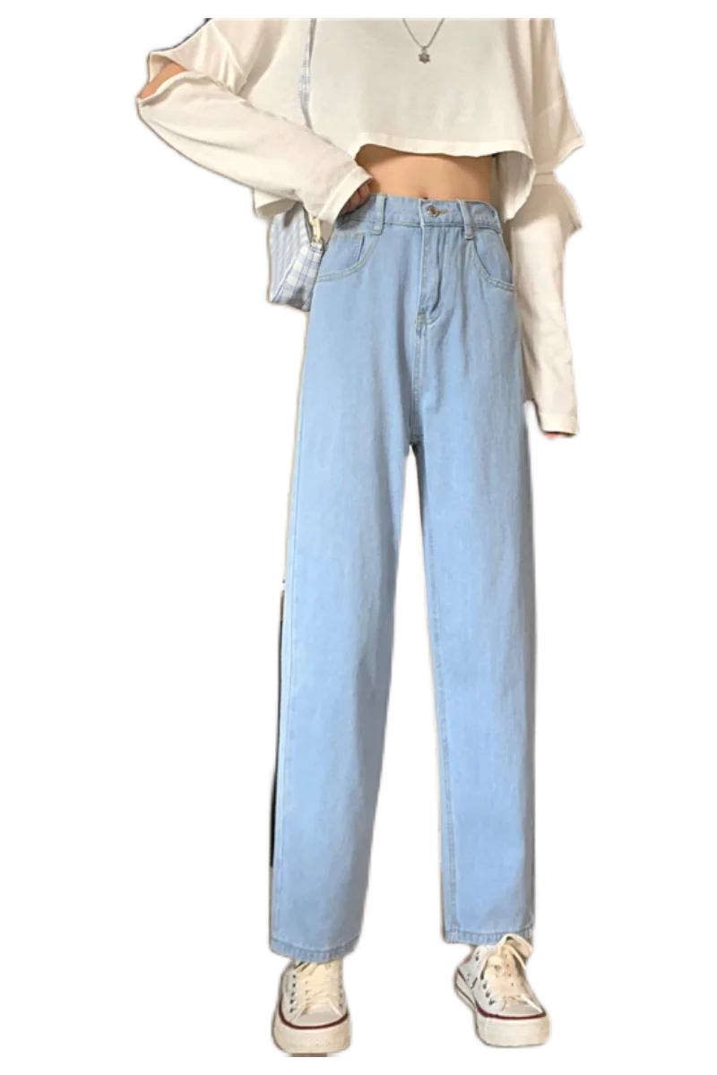 

NEW Woman Jeans High Waist Clothes Wide Leg Denim Clothing Blue Streetwear Vintage Quality Fashion Harajuku Straight Pants