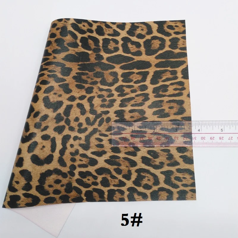 5 Glitterwishcome 21X29 см A4 размер винил для бантов с леопардовым принтом Кожа Fabirc искусственная кожа листы для бантов, GM041B - Цвет: 5