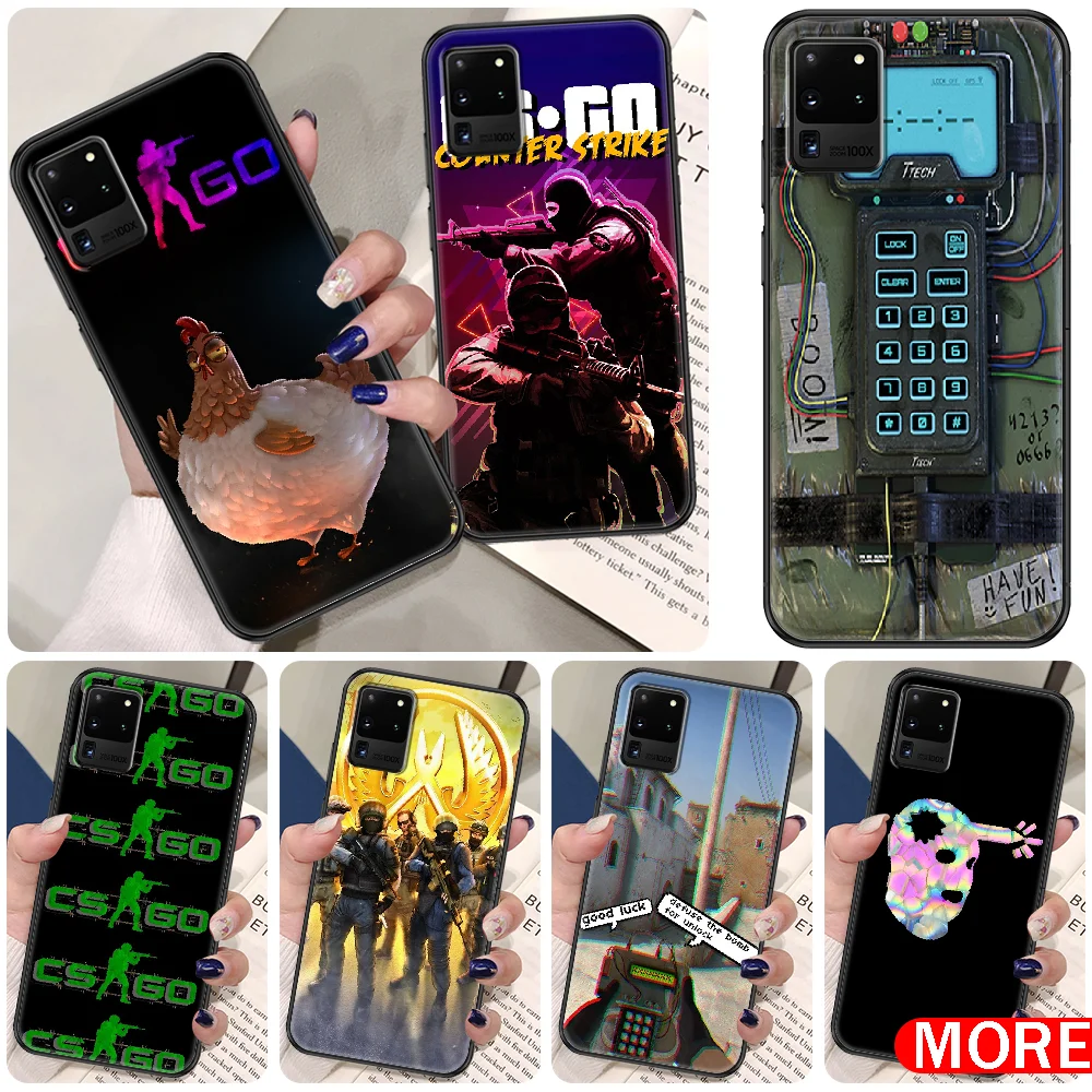 Чехол для телефона Counter Strike CSGO cs go Samsung Galaxy Note 4 8 9 10 20 S8 S9 S10 S10E S20 Plus UITRA Ultra black fashion |
