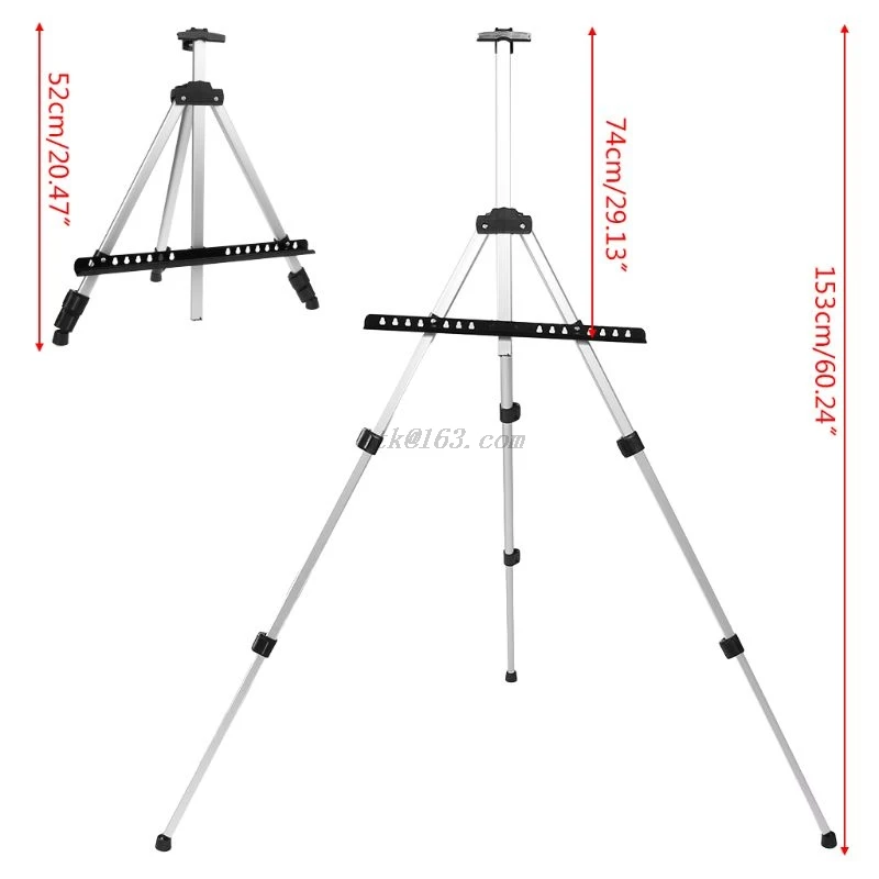 

Portable Adjustable Aluminum Artist Easel Sketch Painting Drawing Display Stand With Bag