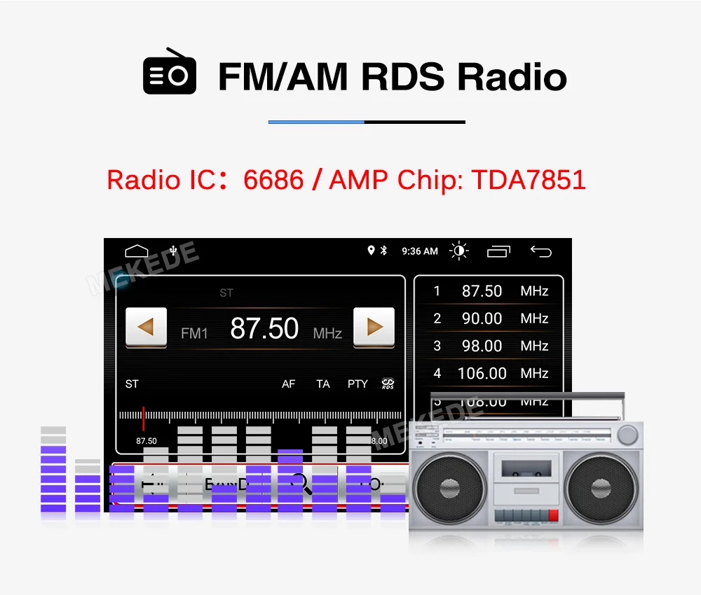 MEKEDE 1024x600 ips 7 дюймов 2G ram Android 9,0 автомобильный dvd-плеер gps для FIAT 500 аудио система автомобиля аудио gps DVD для FIAT 500 DSP