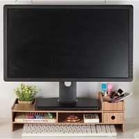 multi function laptop desk holder desk holder shelf wooden desktop holder computer monitor stand with cabinet computer riser