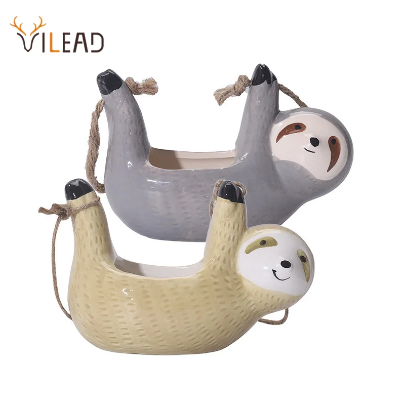 Керамическая ваза для ленивых цветов VILEAD подвесные фигурки растений креативный