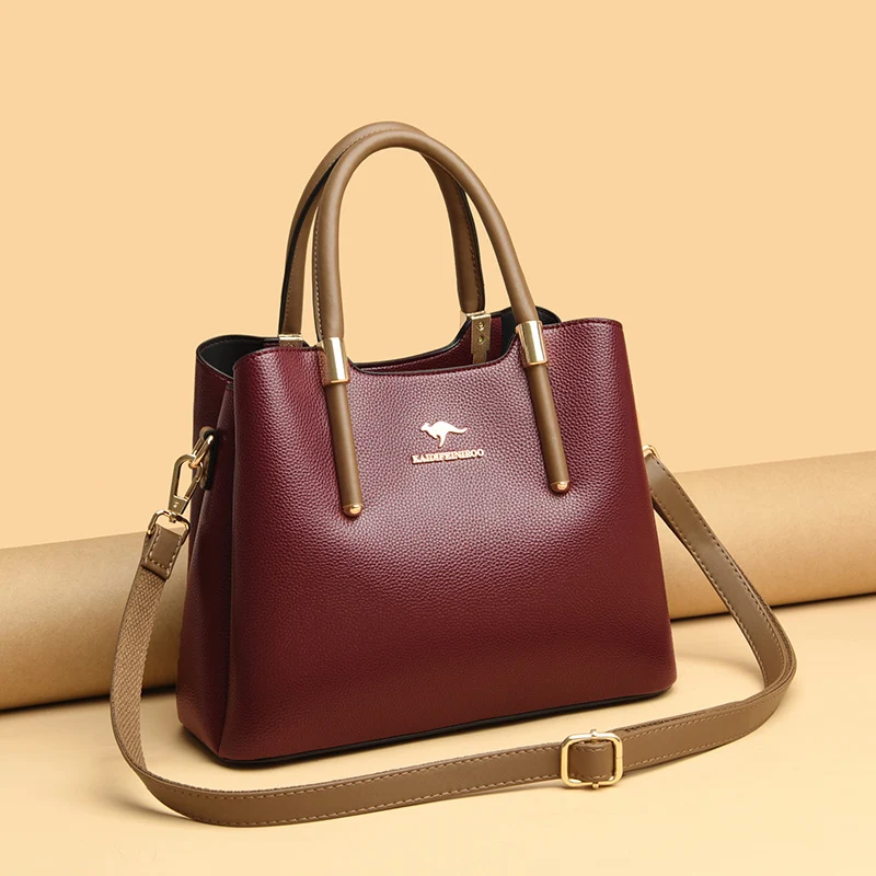 

Sac A Main Women Messenger Bag Luxury Handbags Women Bags Designer Casual Tote Top-Handle Bags High Quality Leather Shoulder Bag