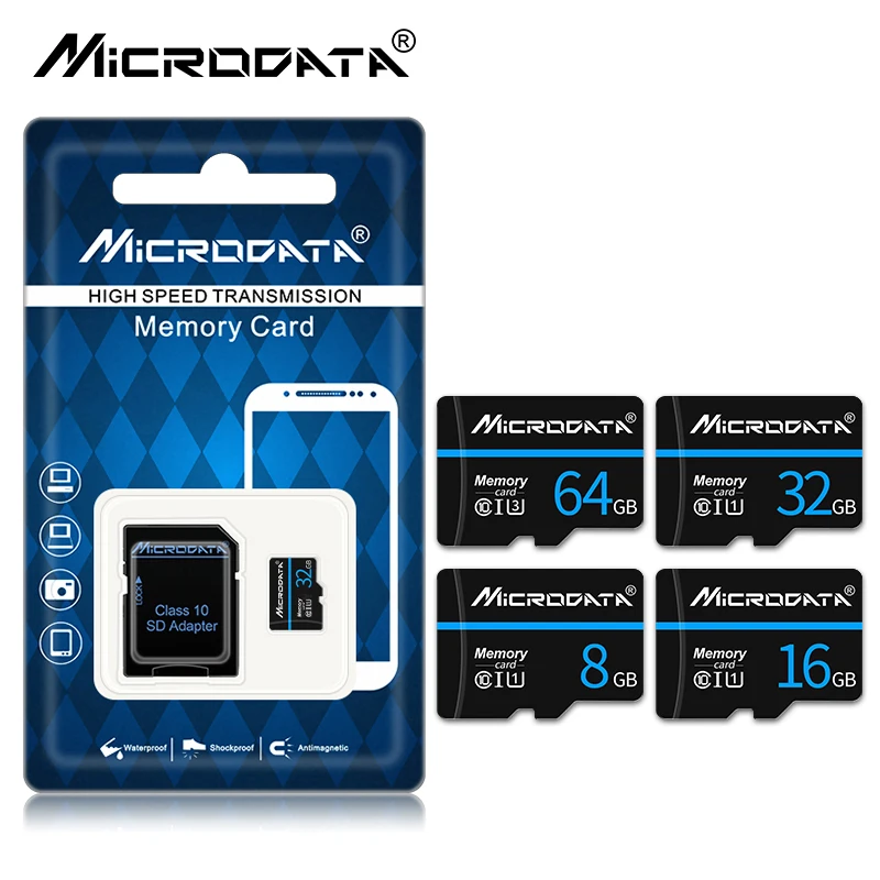 

micro sd Memory card 64GB 32GB 16GB 8GB 256gb 4gb microsd flash TF card map mini cards with package free SD adapter