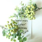 Искусственное зеленое растение в виде ягод, букет невесты сделай сам, украшение для дома и офиса, центральный предмет свадебной вечеринки, искусственная ягода, трава, цветок, трава