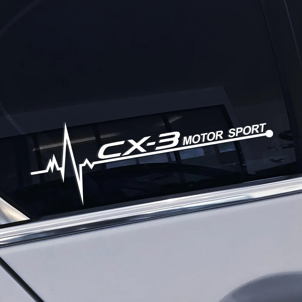 2PCS Car Vinyl Stickers Side Window Reflective Trim Decal For Mazda Demio CX-5 CX5 CX-3 CX3 Axela Atenza MS MPS Auto Accessories - купить по