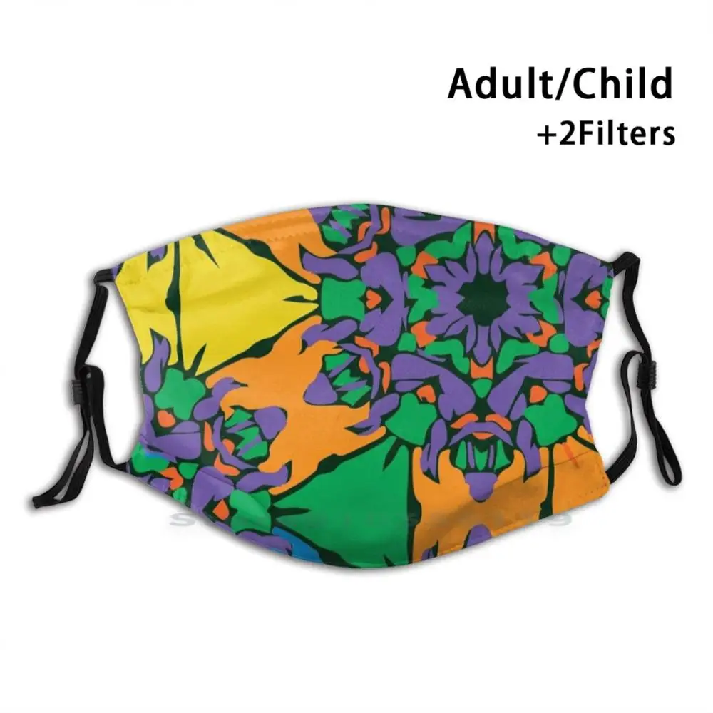 

Маска для лица многоразовая детская с фильтрами, с натуральным цветком
