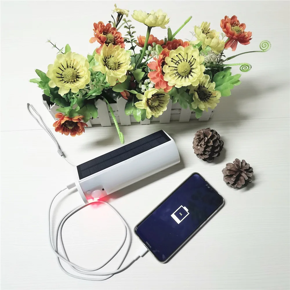 Портативный светодиодный фонарик на солнечной батарее Уличный/комнатный фонарь