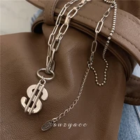 new arrival 925 sterling silver fashion us dollar pendant ladies necklace jewelry women chain drop shipping never fade