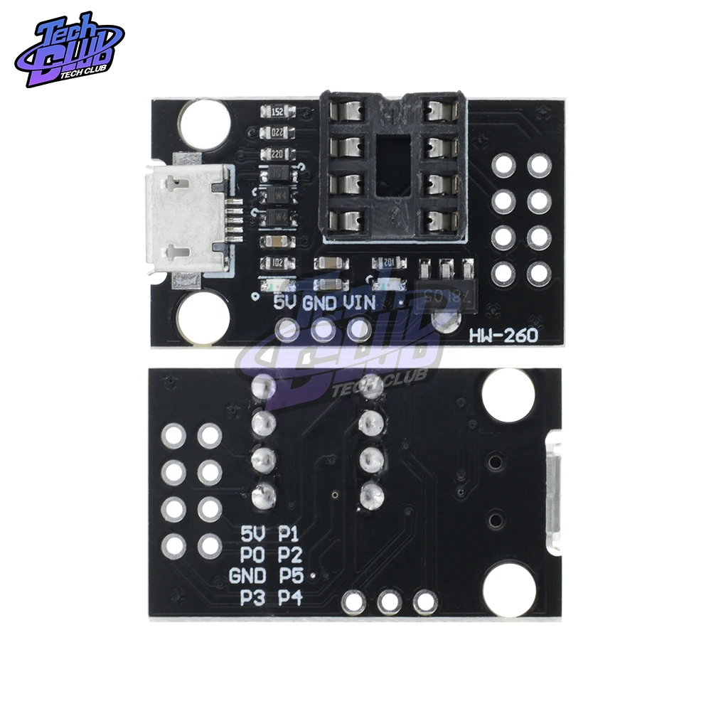 Подключаемая плата разработки ATTINY для ATtiny13A/ATtiny25/ATtiny45/ATtiny85 редактор