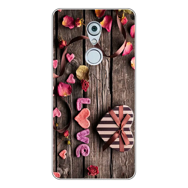 Силиконовый чехол с принтом для телефона ZTE Axon 7 Mini мягкая задняя крышка из ТПУ