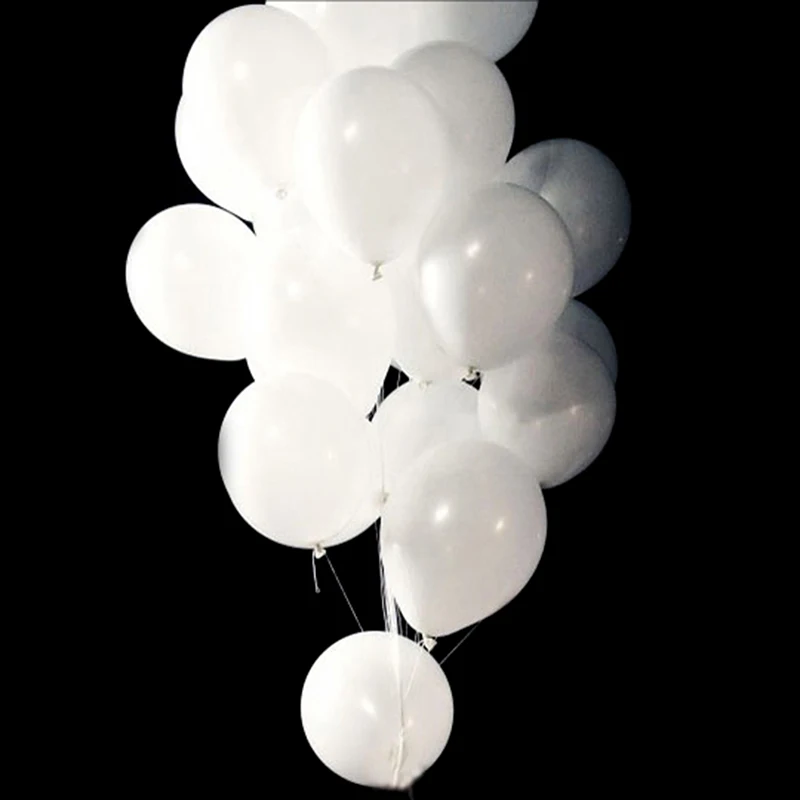 5pcs LED Balloon Luminous Light Ball 12 Inches White Latex Glow Birthday Party Holiday Wedding Decor Supplies | Дом и сад