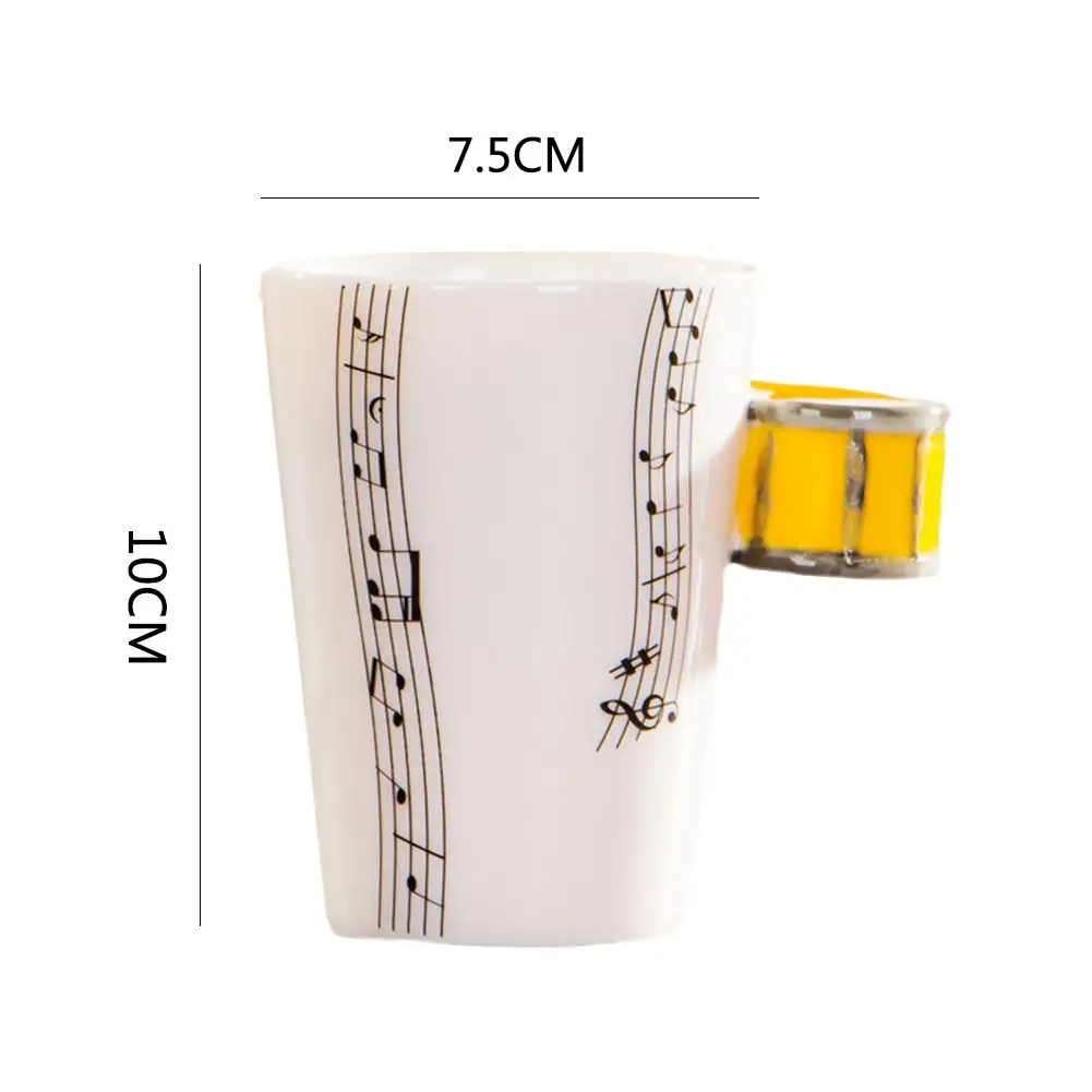Керамические кружки в форме барабана с музыкальным инструментом кофейные чашки