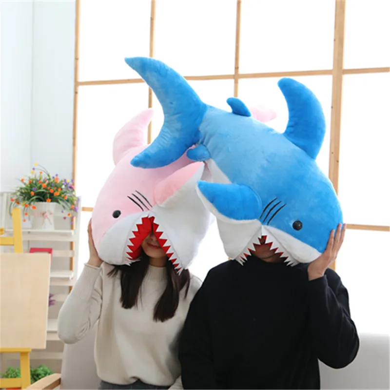 Большая плюшевая игрушка в виде акулы набивная кукла 90 см Подушка для сна
