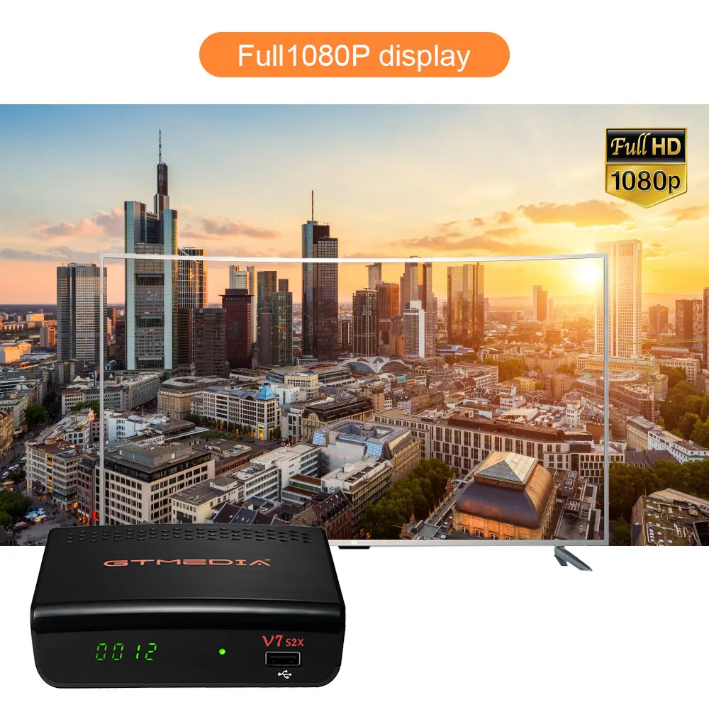 Новинка GTM V7S2X DVB S/S2/S V7S поддержка следующего поколения