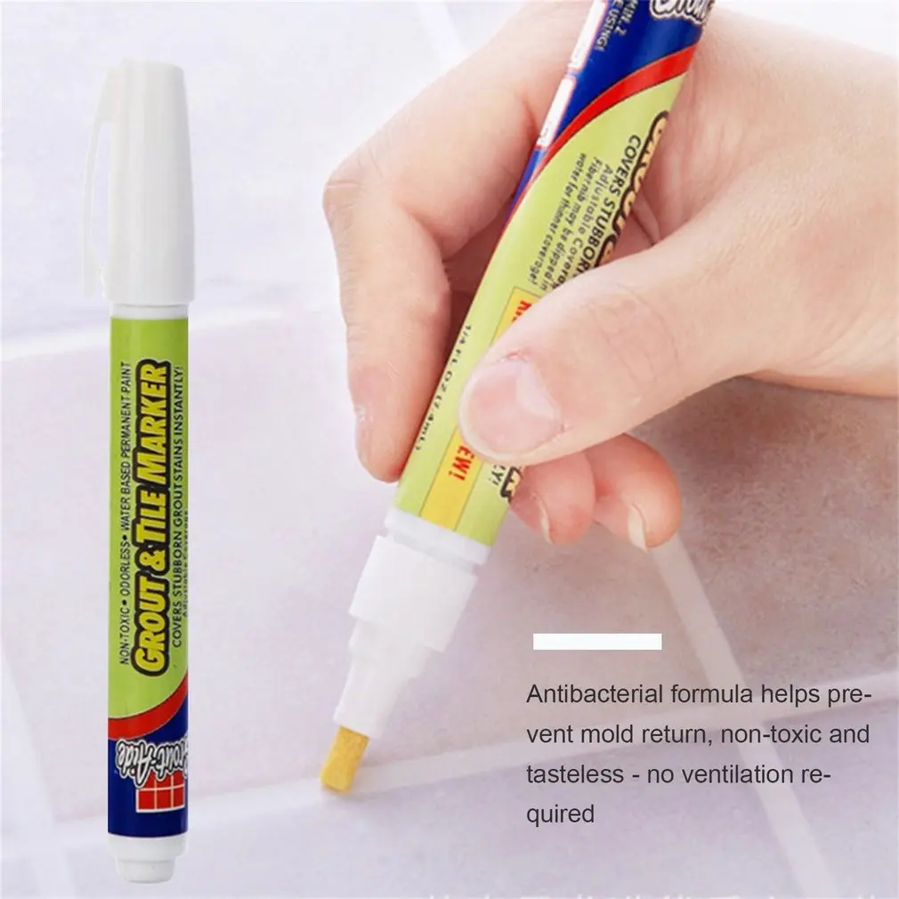 1нетоксичный маркер для ремонта плитки водостойкий без запаха керамическая