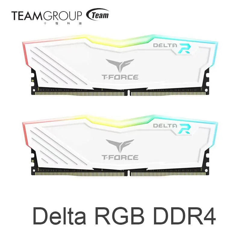 Модуль оперативной памяти для настольного ПК TEAMGROUP T-Force Delta RGB DDR4 16 ГБ 8 3600 МГц 3200 3000