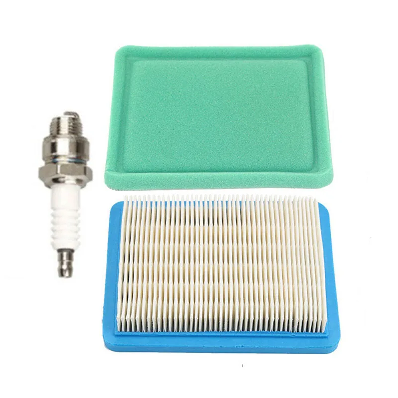 Воздушный фильтр, комплект свечей зажигания ДЛЯ Briggs & Stratton 491588 491588S 5043A 5043D 5043H 5043K, сменные инструменты, фильтры для сада Воздушный фильтр, комплект свечей зажигания ДЛЯ Briggs & Stratton 491588 491588S 5043A 5043D 5043H 5043K, сменные инструменты, фильтры для сада