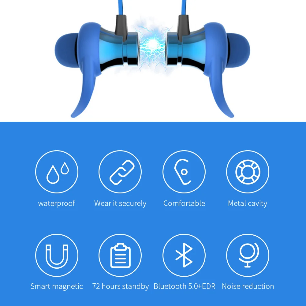XT22 беспроводные наушники bluetooth наушники Поддержка TF карты Спортивная гарнитура громкой связи стерео наушники с микрофоном для мобильного телефона