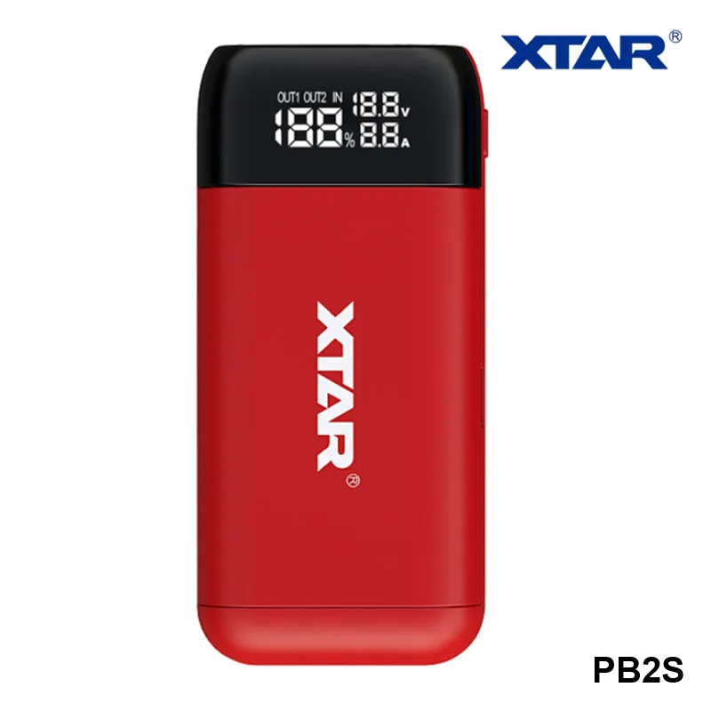 Xtar PB2 PB2S QC3.0 Type C USB портативное зарядное устройство 20700 18700 21700 18650 батарея ЖК