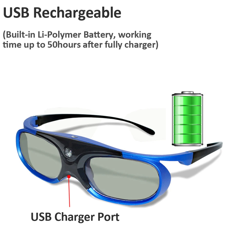 Проектор с активным затвором DLP link 3D очки для домашнего кинотеатра пленка