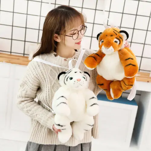 Рюкзак с тигром Candice guo плюшевая игрушка мягкая кукла мультяшное животное