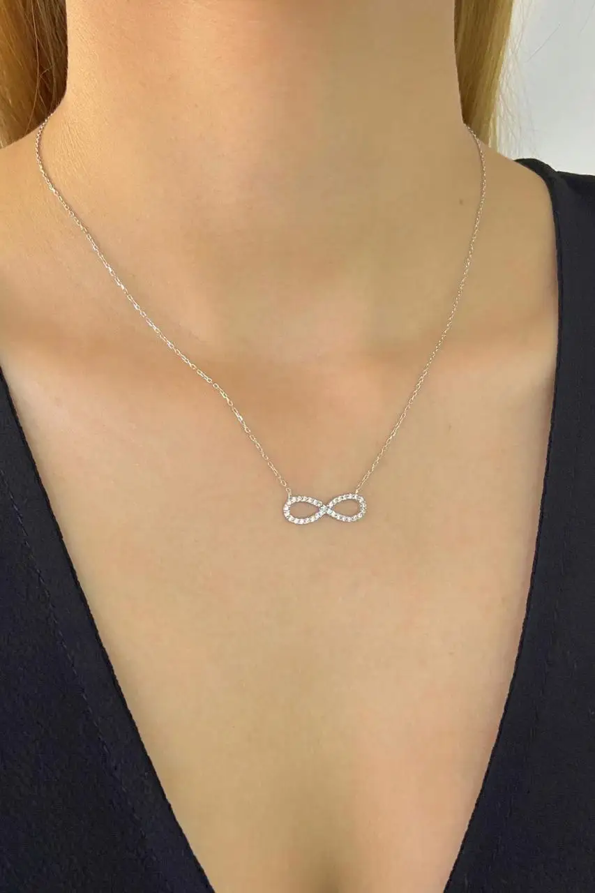 

Tiny Infinity Elegant Elegant 925 Sterling Silver Necklace