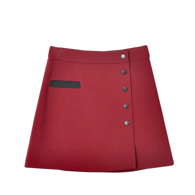 

Korean Fashion Y2K High Waist Women Skirt Black White Exquisite Buttons A-Line Short Skirt Casual Stretchy Elegant Mini Skirts