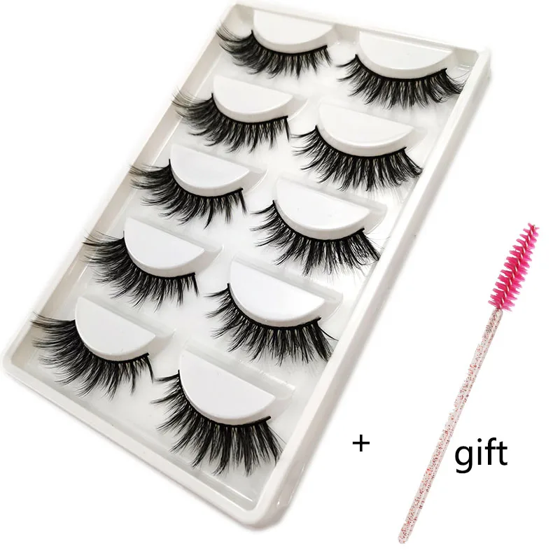 3D ресницы из норки оптовая продажа пушистые натуральный объем милый клей для