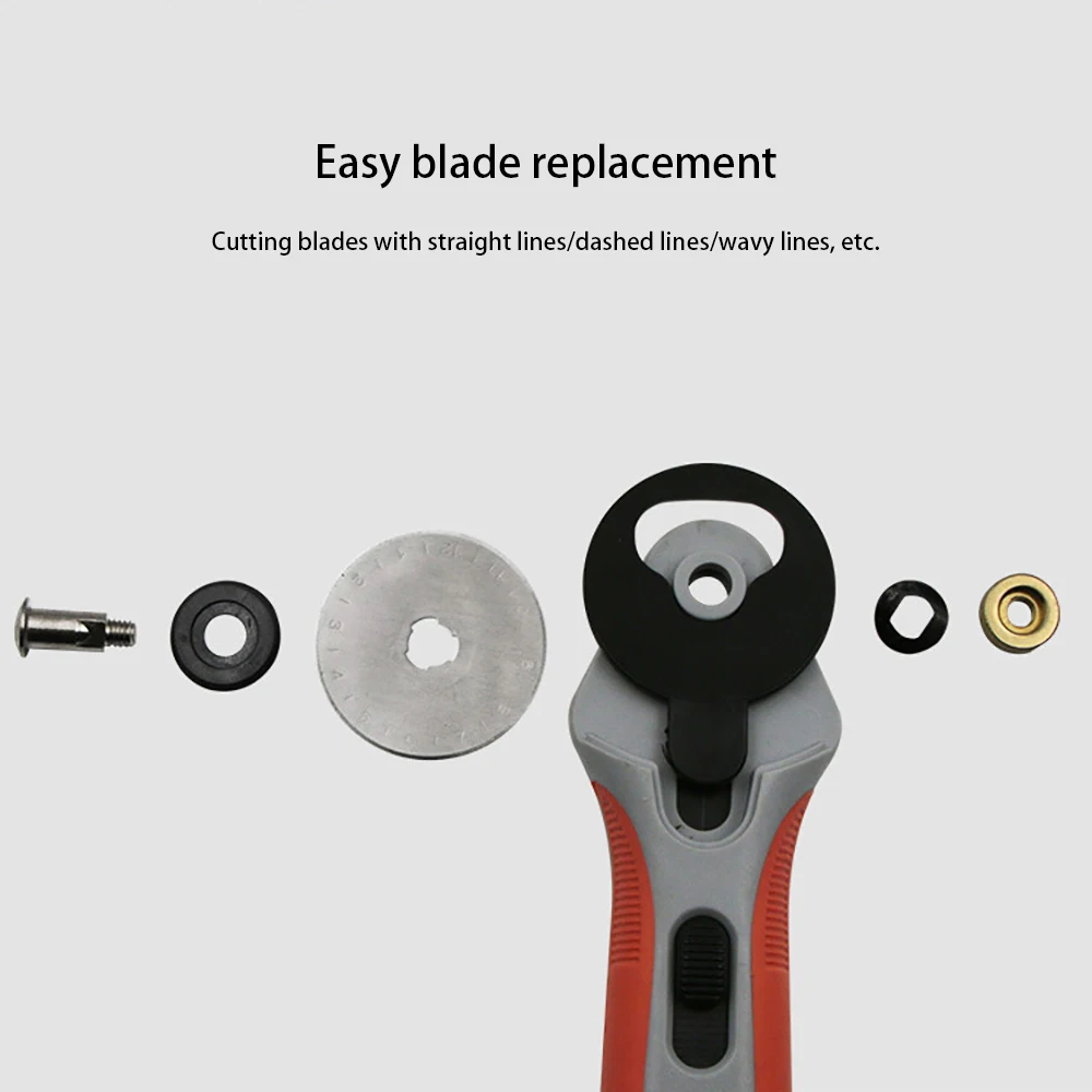 Нож роликовый круглый 45 мм для ручной резки кожи | Дом и сад