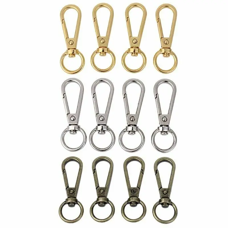4 шт./металлический держатель для ключей вращающийся триггер застежка лобстер